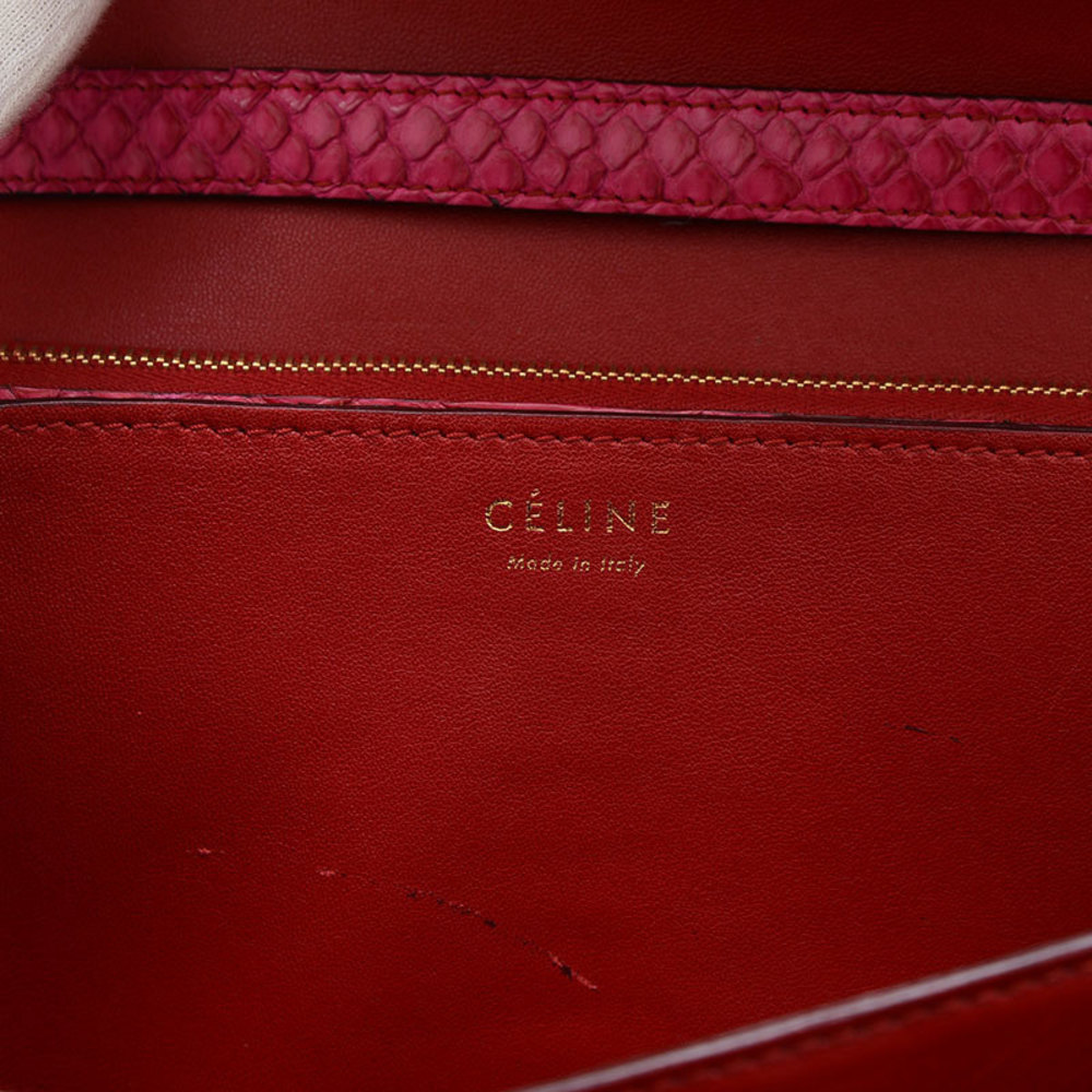 Celine Bag Pink Shoulder Python Leather - image 7